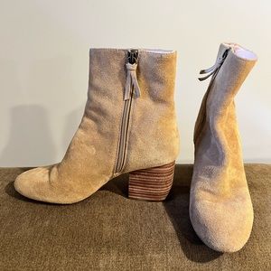 JCREW suede booties so comfortable